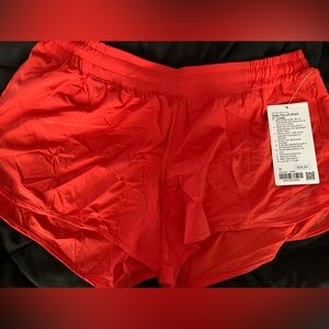 Lululemon hotty hot low rise shorts.